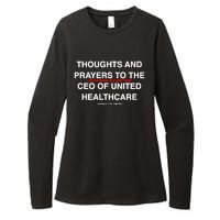 Ceo Unitedhealth Brian Thompson Rip Prayer Womens CVC Long Sleeve Shirt