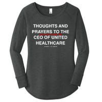 Ceo Unitedhealth Brian Thompson Rip Prayer Women's Perfect Tri Tunic Long Sleeve Shirt