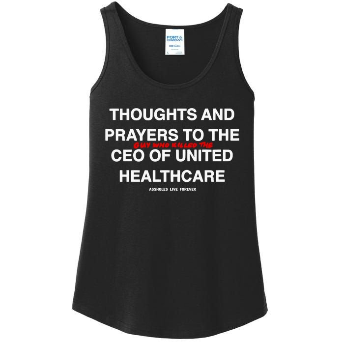 Ceo Unitedhealth Brian Thompson Rip Prayer Ladies Essential Tank