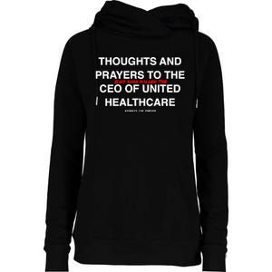 Ceo Unitedhealth Brian Thompson Rip Prayer Womens Funnel Neck Pullover Hood