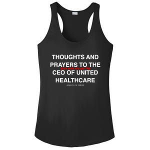 Ceo Unitedhealth Brian Thompson Rip Prayer Ladies PosiCharge Competitor Racerback Tank