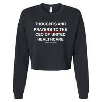 Ceo Unitedhealth Brian Thompson Rip Prayer Cropped Pullover Crew