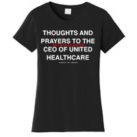 Ceo Unitedhealth Brian Thompson Rip Prayer Women's T-Shirt