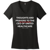 Ceo Unitedhealth Brian Thompson Rip Prayer Women's V-Neck T-Shirt