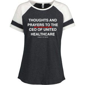 Ceo Unitedhealth Brian Thompson Rip Prayer Enza Ladies Jersey Colorblock Tee