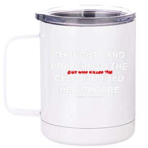 Ceo Unitedhealth Brian Thompson Rip Prayer 12 oz Stainless Steel Tumbler Cup