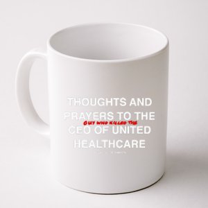 Ceo Unitedhealth Brian Thompson Rip Prayer Coffee Mug