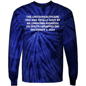 Ceo Unitedhealth Brian Thompson Rip Tie-Dye Long Sleeve Shirt