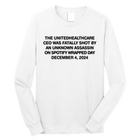 Ceo Unitedhealth Brian Thompson Rip Long Sleeve Shirt