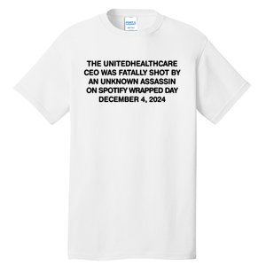 Ceo Unitedhealth Brian Thompson Rip Tall T-Shirt