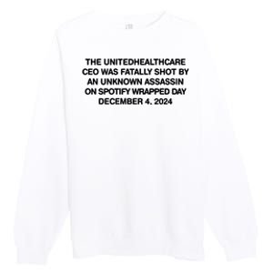 Ceo Unitedhealth Brian Thompson Rip Premium Crewneck Sweatshirt