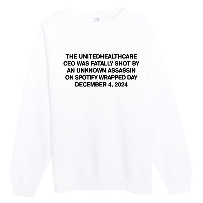 Ceo Unitedhealth Brian Thompson Rip Premium Crewneck Sweatshirt