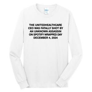 Ceo Unitedhealth Brian Thompson Rip Tall Long Sleeve T-Shirt