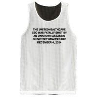 Ceo Unitedhealth Brian Thompson Rip Mesh Reversible Basketball Jersey Tank