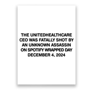 Ceo Unitedhealth Brian Thompson Rip Poster