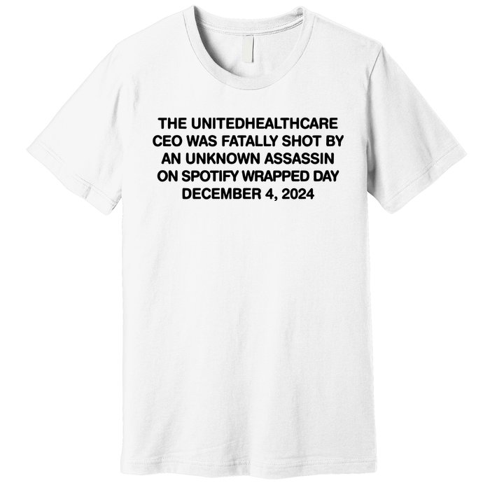 Ceo Unitedhealth Brian Thompson Rip Premium T-Shirt