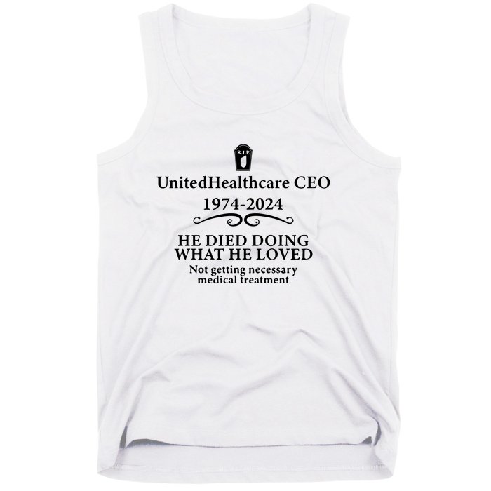 Ceo Unitedhealth Brian Thompson Rip Prayer Tank Top