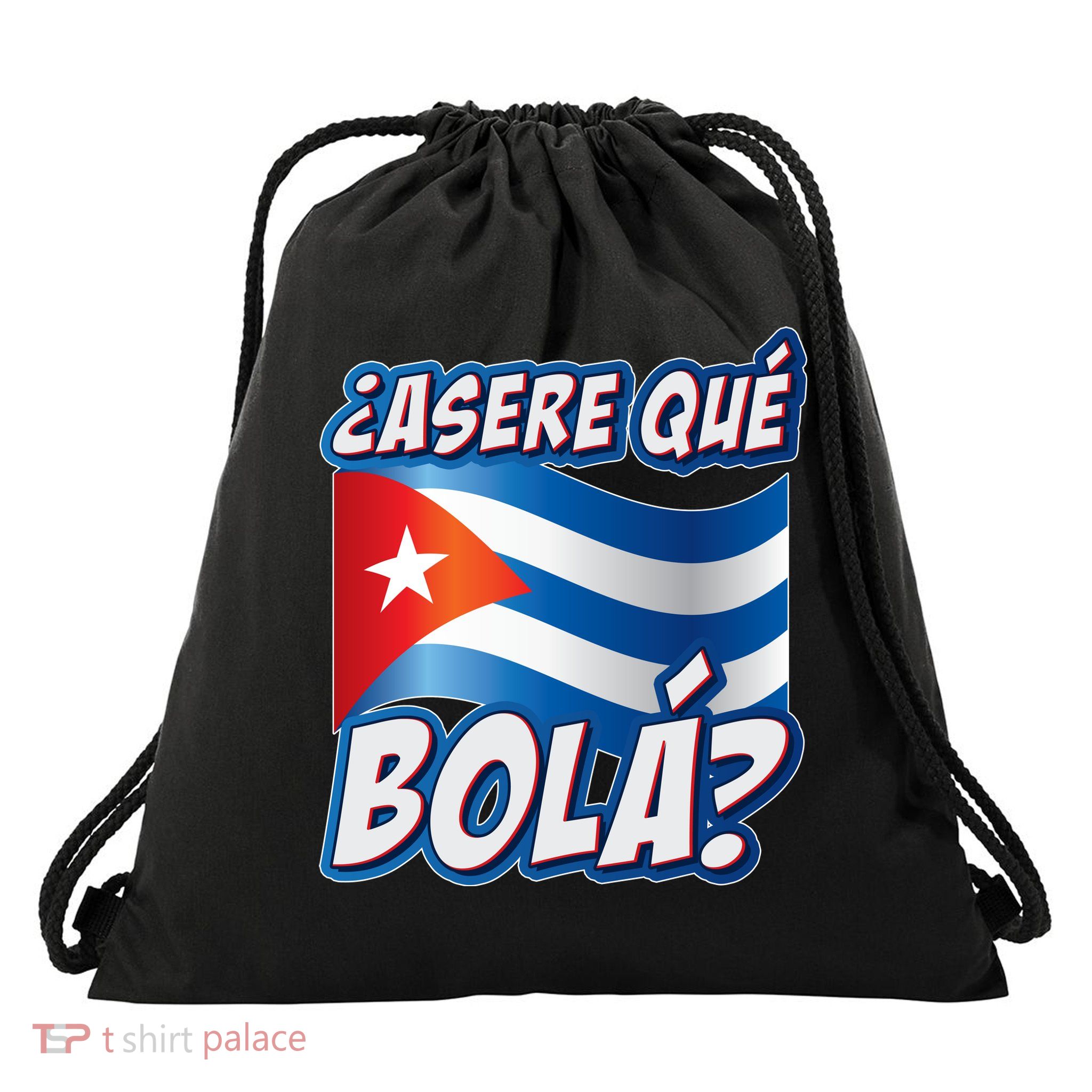 Cuba Asere Que Bola?  Drawstring Bag
