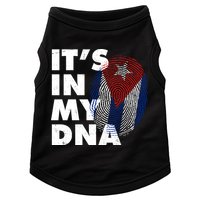 Cuba It's In My DNA Cuban Flag Fingerprint Doggie Tank