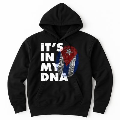 Cuba It's In My DNA Cuban Flag Fingerprint Hoodie