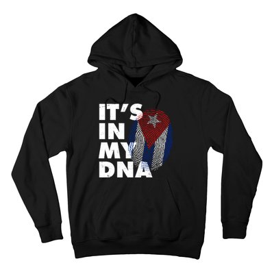 Cuba It's In My DNA Cuban Flag Fingerprint Hoodie