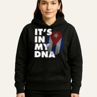 Cuba It's In My DNA Cuban Flag Fingerprint Hoodie