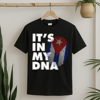 Cuba It's In My DNA Cuban Flag Fingerprint T-Shirt