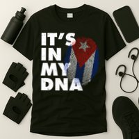 Cuba It's In My DNA Cuban Flag Fingerprint T-Shirt