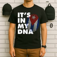 Cuba It's In My DNA Cuban Flag Fingerprint T-Shirt