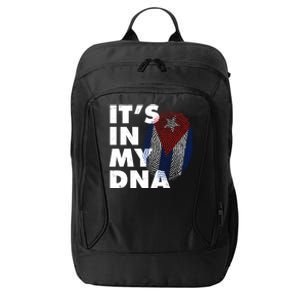 Cuba It's In My DNA Cuban Flag Fingerprint City Backpack