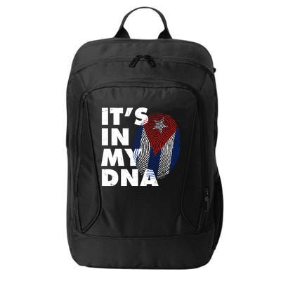 Cuba It's In My DNA Cuban Flag Fingerprint City Backpack