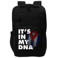 Cuba It's In My DNA Cuban Flag Fingerprint Impact Tech Backpack