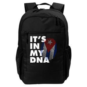 Cuba It's In My DNA Cuban Flag Fingerprint Daily Commute Backpack