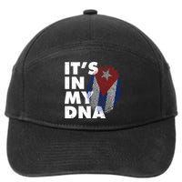 Cuba It's In My DNA Cuban Flag Fingerprint 7-Panel Snapback Hat