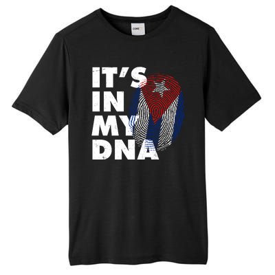 Cuba It's In My DNA Cuban Flag Fingerprint Tall Fusion ChromaSoft Performance T-Shirt