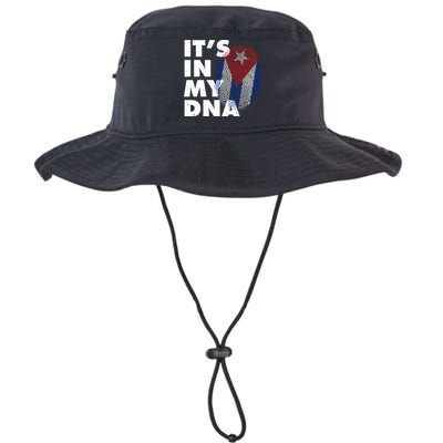 Cuba It's In My DNA Cuban Flag Fingerprint Bucket Hat