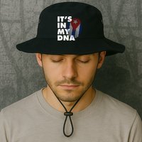 Cuba It's In My DNA Cuban Flag Fingerprint Bucket Hat
