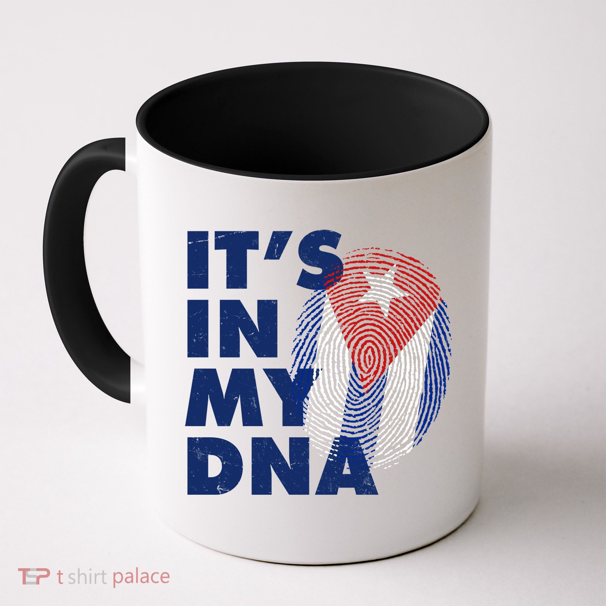 Cuba It's In My DNA Cuban Flag Fingerprint Coffee Mug