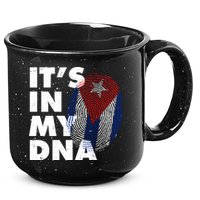 Cuba It's In My DNA Cuban Flag Fingerprint 15oz Campfire Ceramic Mug