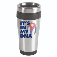 Cuba It's In My DNA Cuban Flag Fingerprint 16oz Travel Tumbler