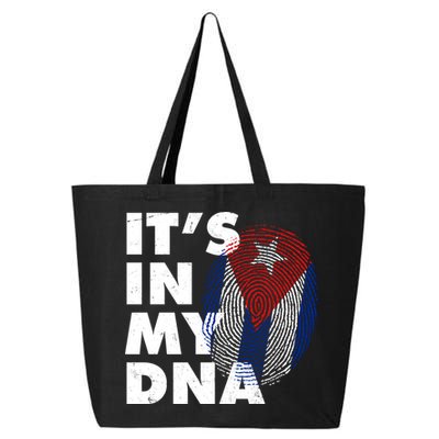 Cuba It's In My DNA Cuban Flag Fingerprint 25L Jumbo Tote