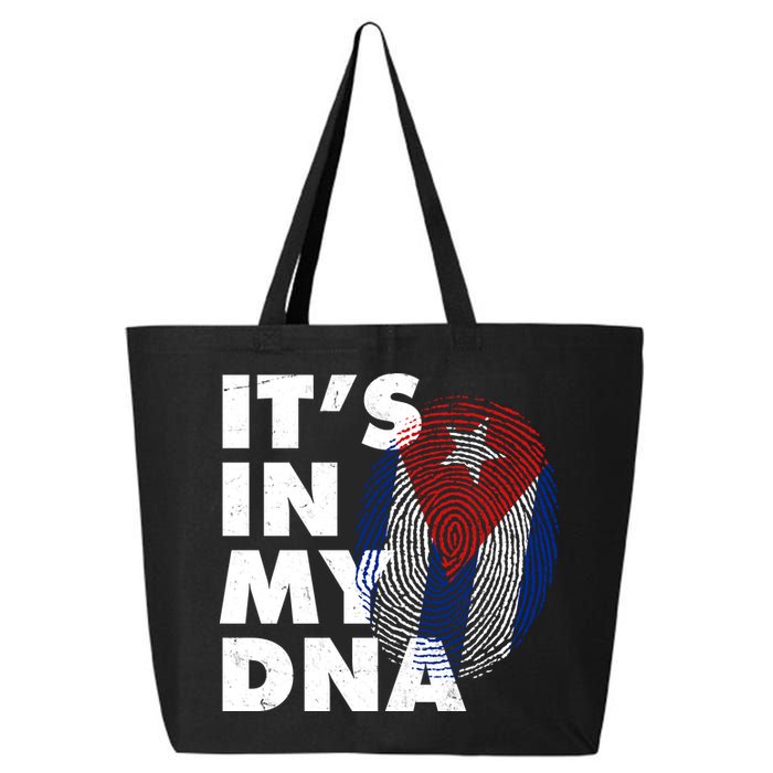Cuba It's In My DNA Cuban Flag Fingerprint 25L Jumbo Tote