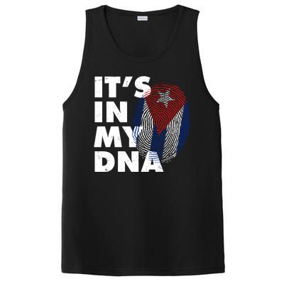 Cuba It's In My DNA Cuban Flag Fingerprint PosiCharge Competitor Tank