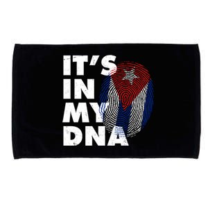 Cuba It's In My DNA Cuban Flag Fingerprint Microfiber Hand Towel