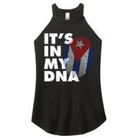 Cuba It's In My DNA Cuban Flag Fingerprint Women's Perfect Tri Rocker Tank
