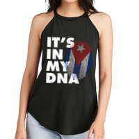 Cuba It's In My DNA Cuban Flag Fingerprint Women's Perfect Tri Rocker Tank