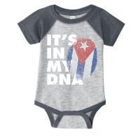 Cuba It's In My DNA Cuban Flag Fingerprint Infant Baby Jersey Bodysuit