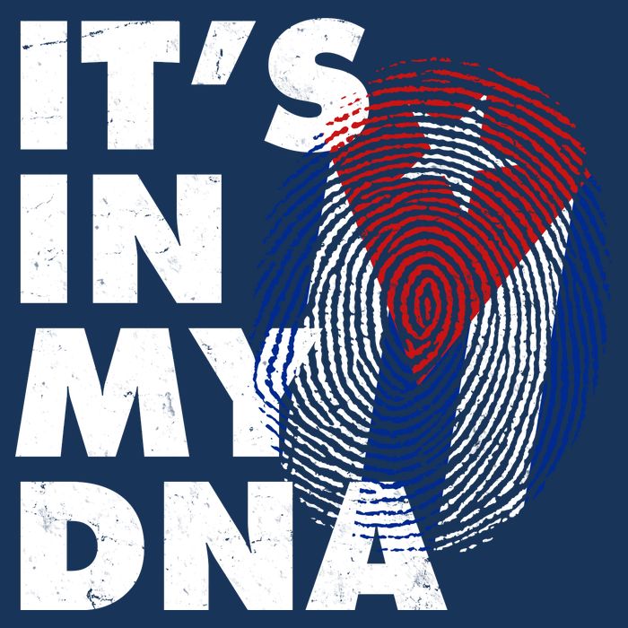 Cuba It's In My DNA Cuban Flag Fingerprint Infant Baby Jersey Bodysuit