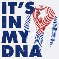 Cuba It's In My DNA Cuban Flag Fingerprint Garment-Dyed Sweatshirt