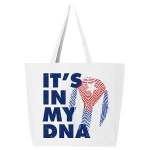 Cuba It's In My DNA Cuban Flag Fingerprint 25L Jumbo Tote